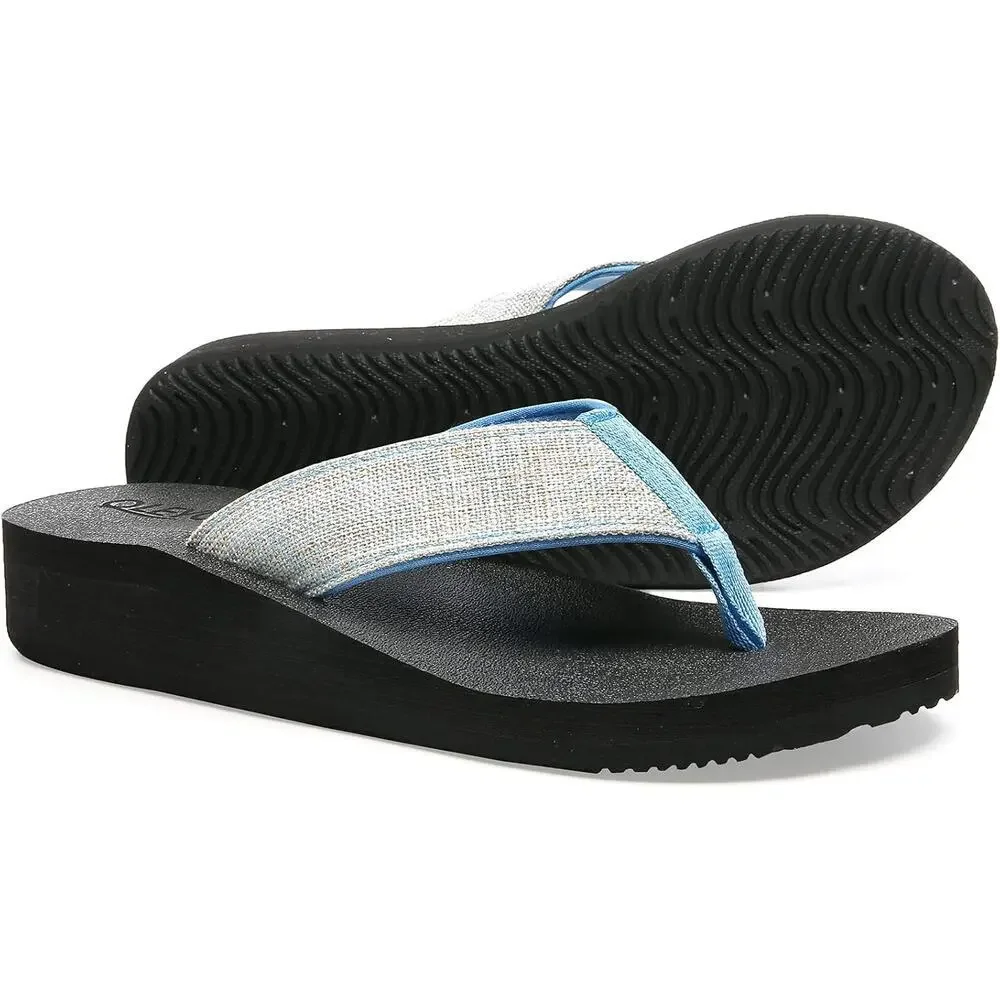 Wedge Sandals with Stylish Straps for Women Dressy Comfortable Sky Blue - Picture 5 of 5